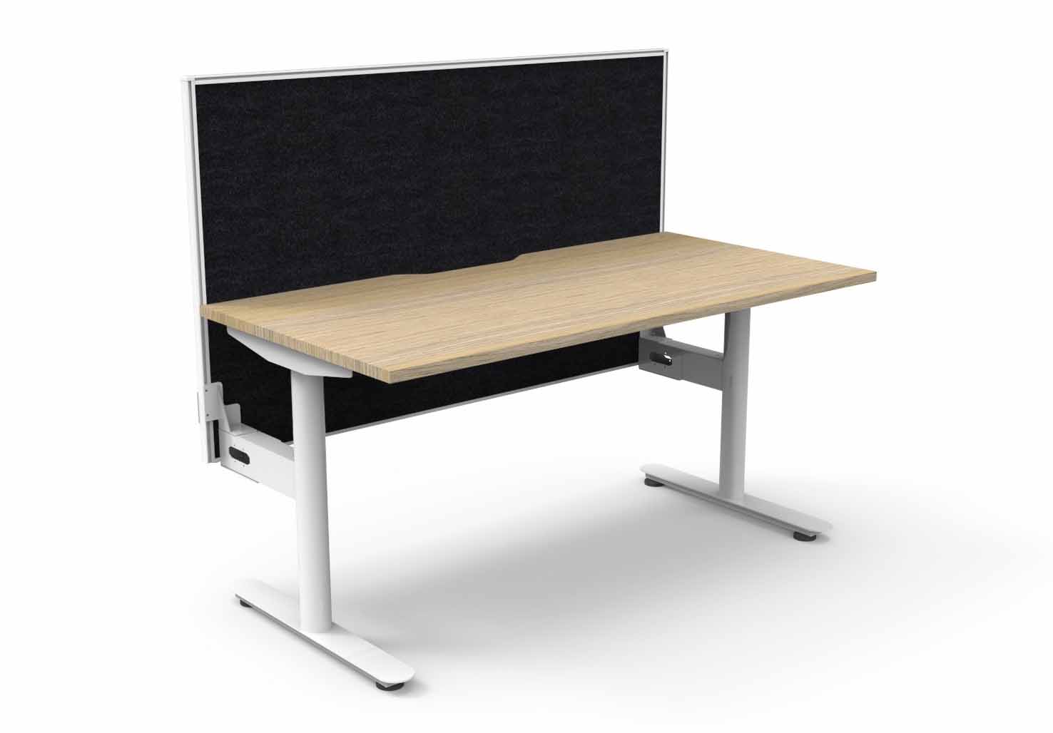 Halo Static Single Sided Workstation - with Screen